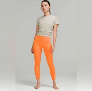 Lululemon Wunder Under High-Rise Tight 25"Orange Soda Size 4